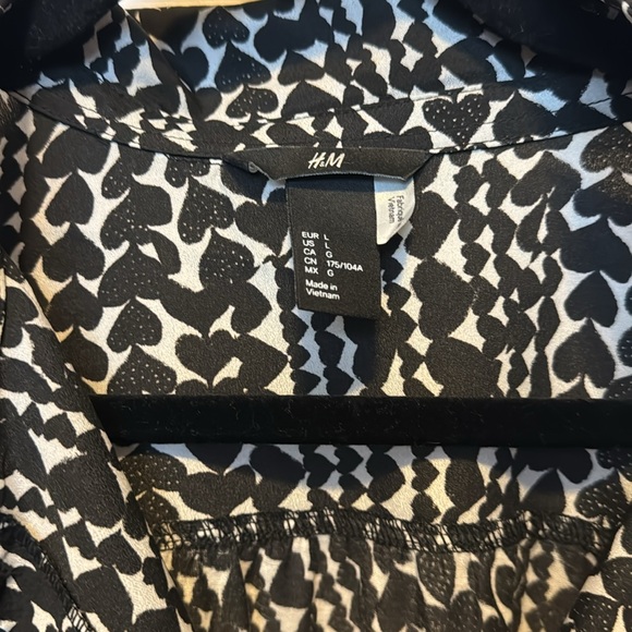 H&M White   Back Blouse Top Size L - Picture 2 of 5